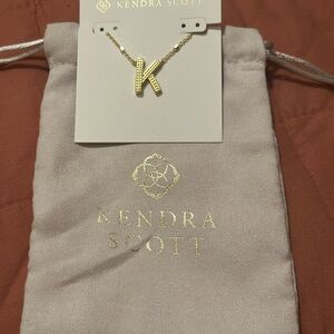 Kendra Scott Gold Initial 'K' Necklace